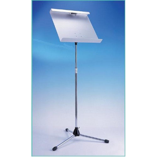 0717 Moreschi music stand with aluminum table with lamp built-in