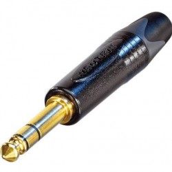 NP3X-B 3-pole 1/4"-6.3mm professional Neutrik banana-plug