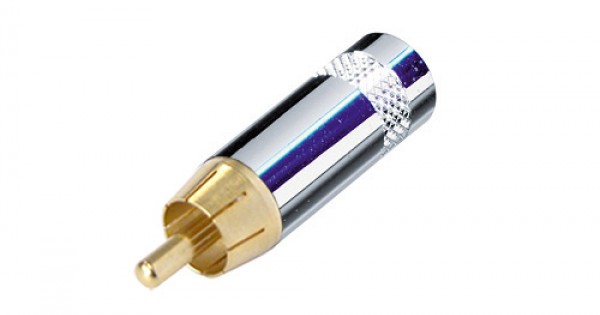 NYS352G Rean Phono-plug RCA-cinch, nickel plated shell, gold plated ...