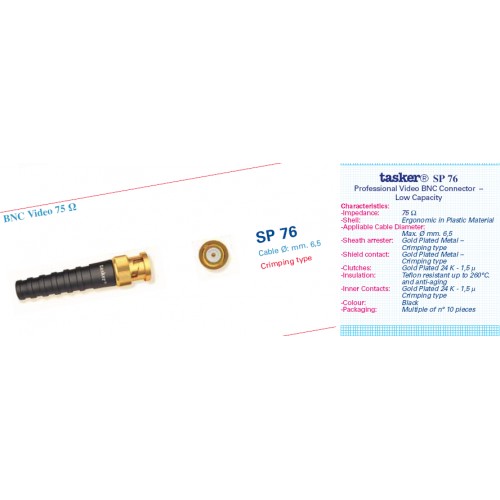 Tasker SP 76  BNC connector - crimping type