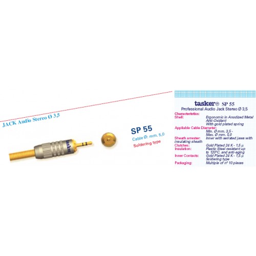tasker SP 55 mini jack plug Ø 3,5 mm