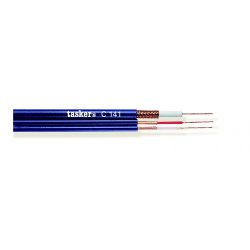 C141 Tasker 1x0,35 (75Ω) + 2x0,22 mm² Special Video-coax + Audio Flat Divisible Cable