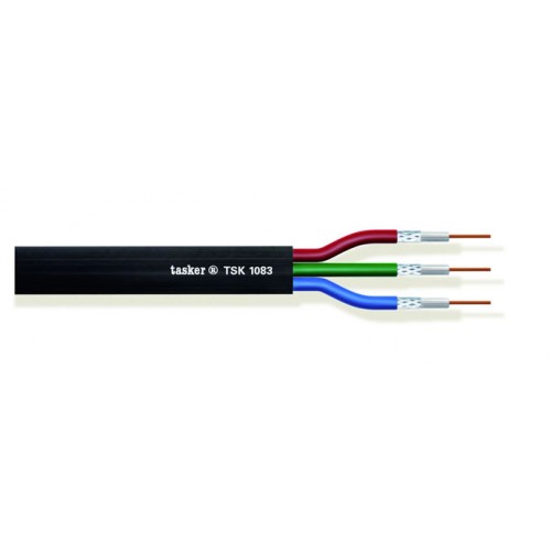 TSK1083 tasker 3x0.08 mm² Special Multi-coaxial Video-cable flat 3x75 Ohm RGB